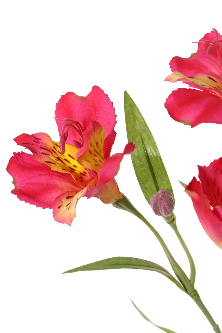 Flores y plantas artificiales mayorista - Top Art Int. | Detailansicht |  rojo | Alstroemeria, astromelia, lirio del Peru, 