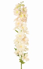 Delphinium (pied d'alouette) 'XL' avec 26 fleurs en polyester, 6 feuilles et 10 bourgeons, 127 cm