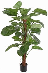 Giant Golden Pothos met 44 polyester bladeren op 'mosstok', 150 cm