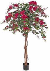 Bougainvillea, 2 stammen & 2 lianen, 416 bloemen & 434 blad, UV bestendig, 180cm &Oslash; 110cm