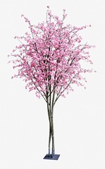 Kersenbloesemboom XXL, met echte houten stammen & takken, 7020 polyester bloemen, 400 cm
