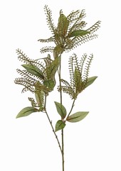 Pieris decobranch x3, with 3 plastic clusters & 18 leaves, 92cm
